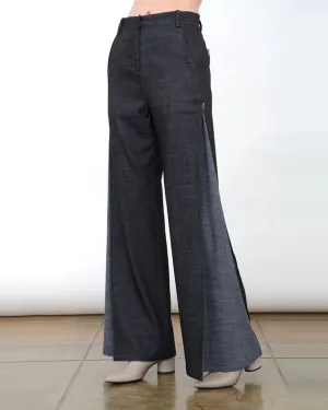 Adalia Denim Convertible Pants | Black