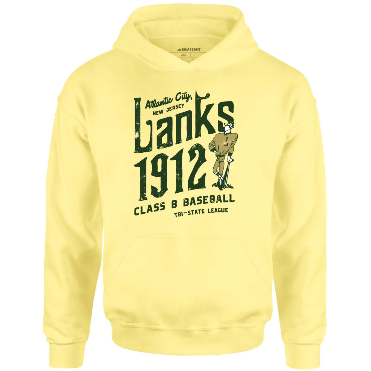 Atlantic City Lanks - New Jersey - Vintage Defunct Baseball Teams - Unisex Hoodie