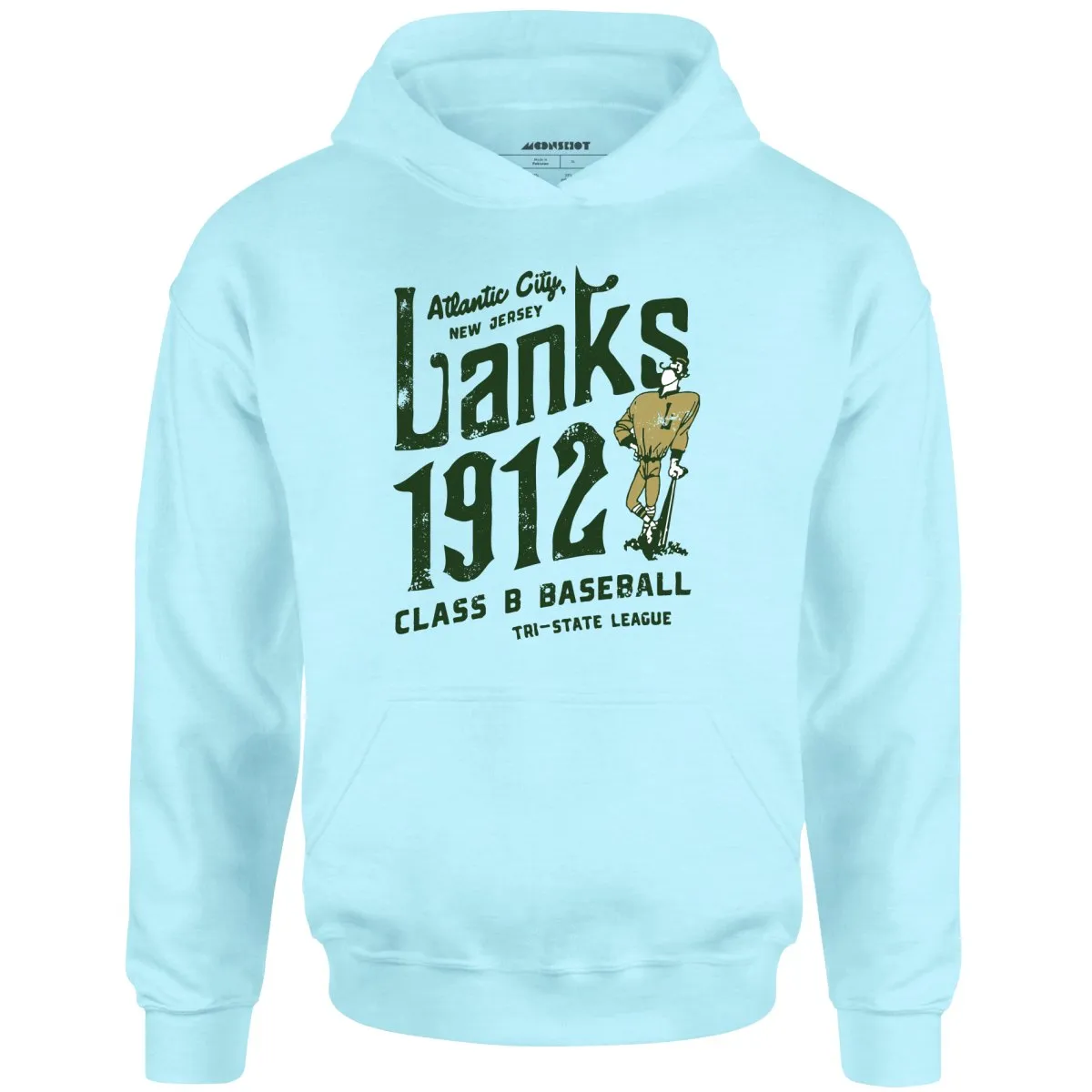 Atlantic City Lanks - New Jersey - Vintage Defunct Baseball Teams - Unisex Hoodie