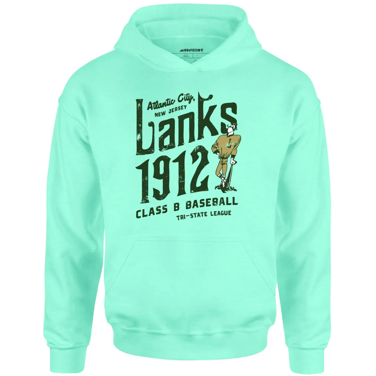 Atlantic City Lanks - New Jersey - Vintage Defunct Baseball Teams - Unisex Hoodie