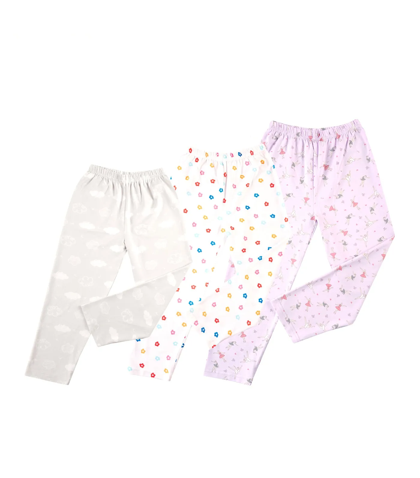 Ballerina Pajama Bottoms - Set of 3