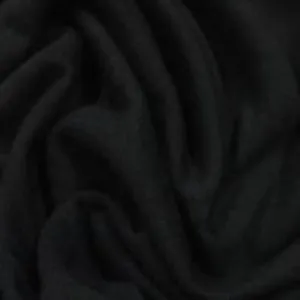 Black Bamboo Hemp Stretch Fleece Fabric - 380 GSM, $13.61/yd - Rolls