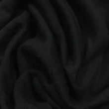 Black Bamboo Hemp Stretch Fleece Fabric - 380 GSM, $13.61/yd - Rolls