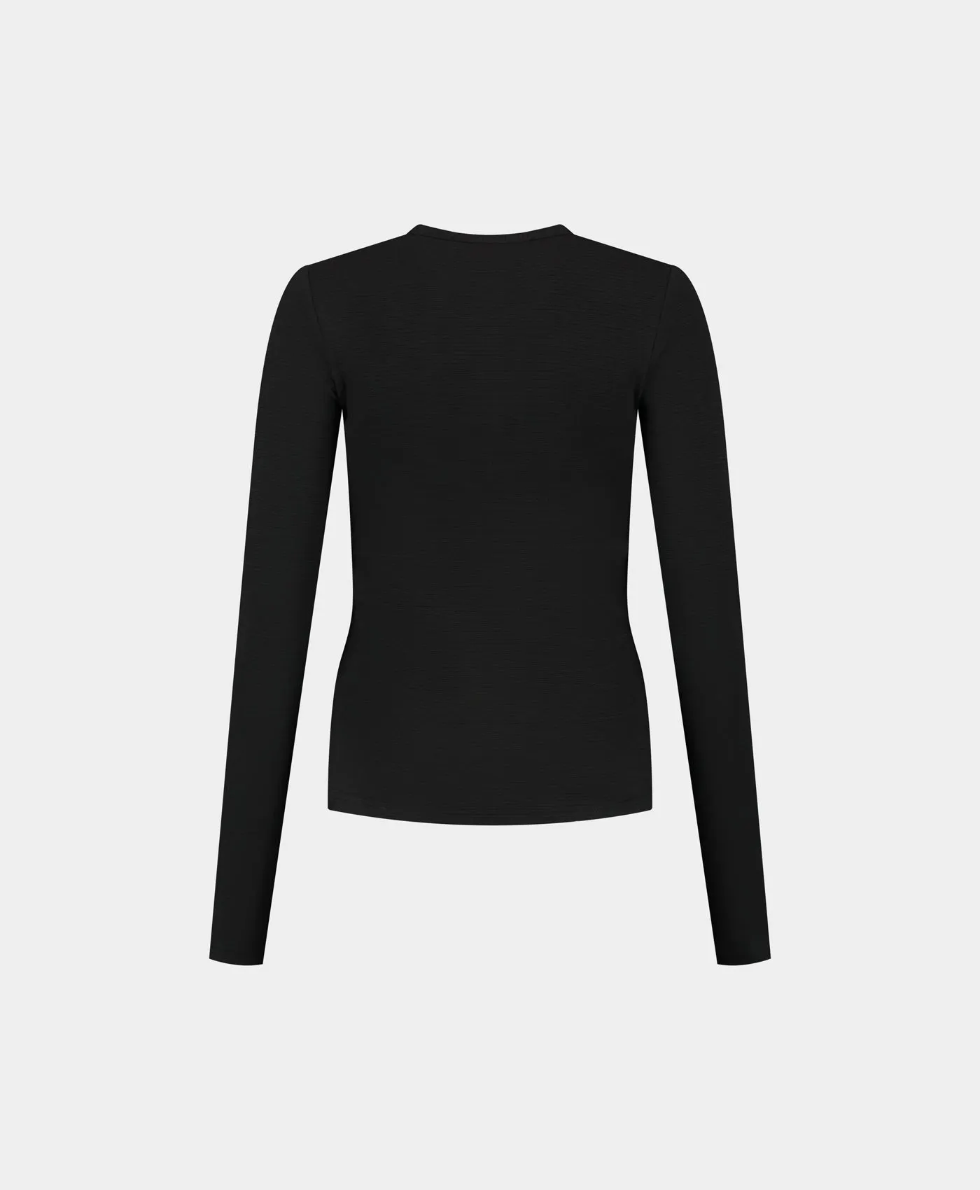 Black Denise Button Longsleeve