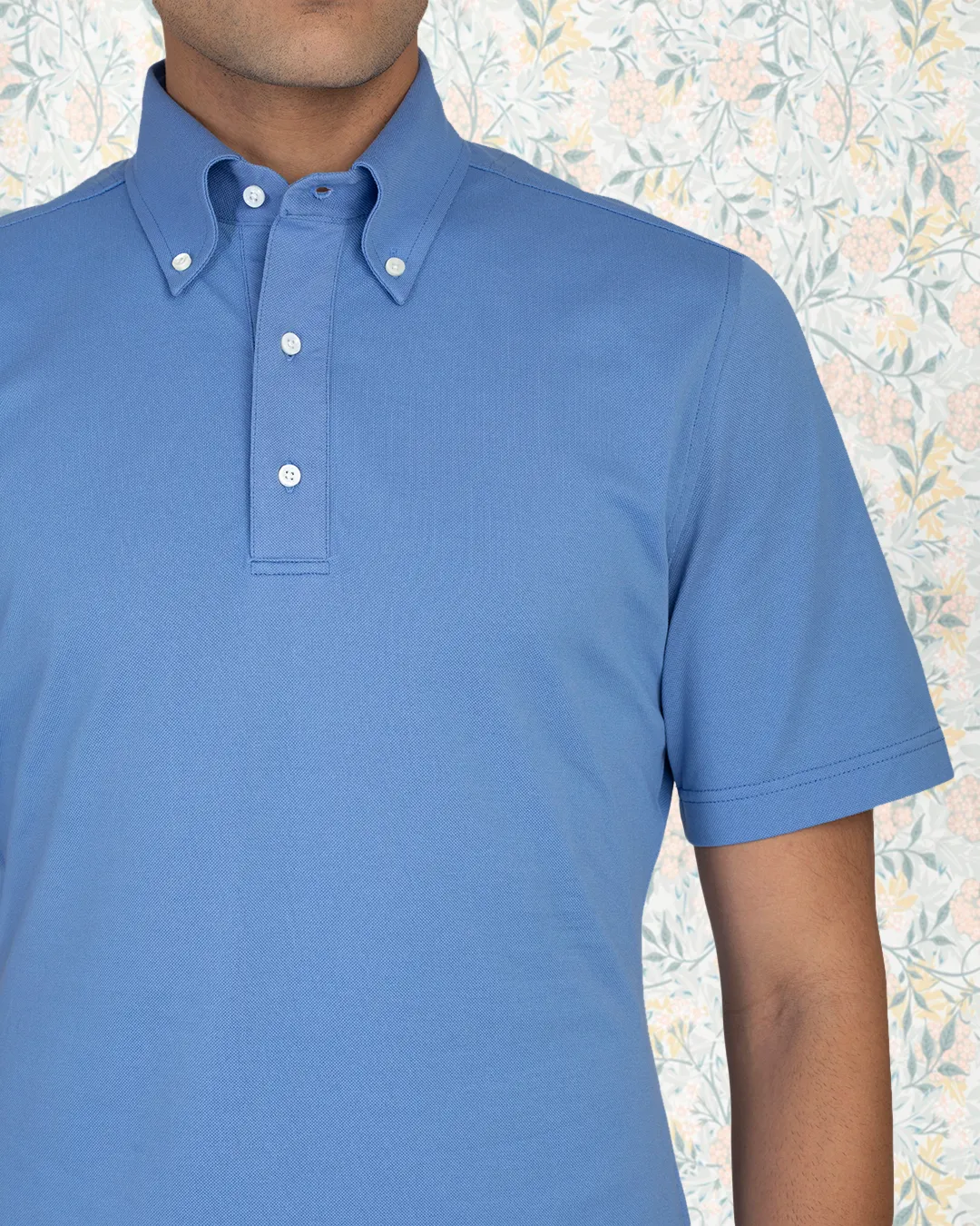 Blue Soft Polo T-Shirt