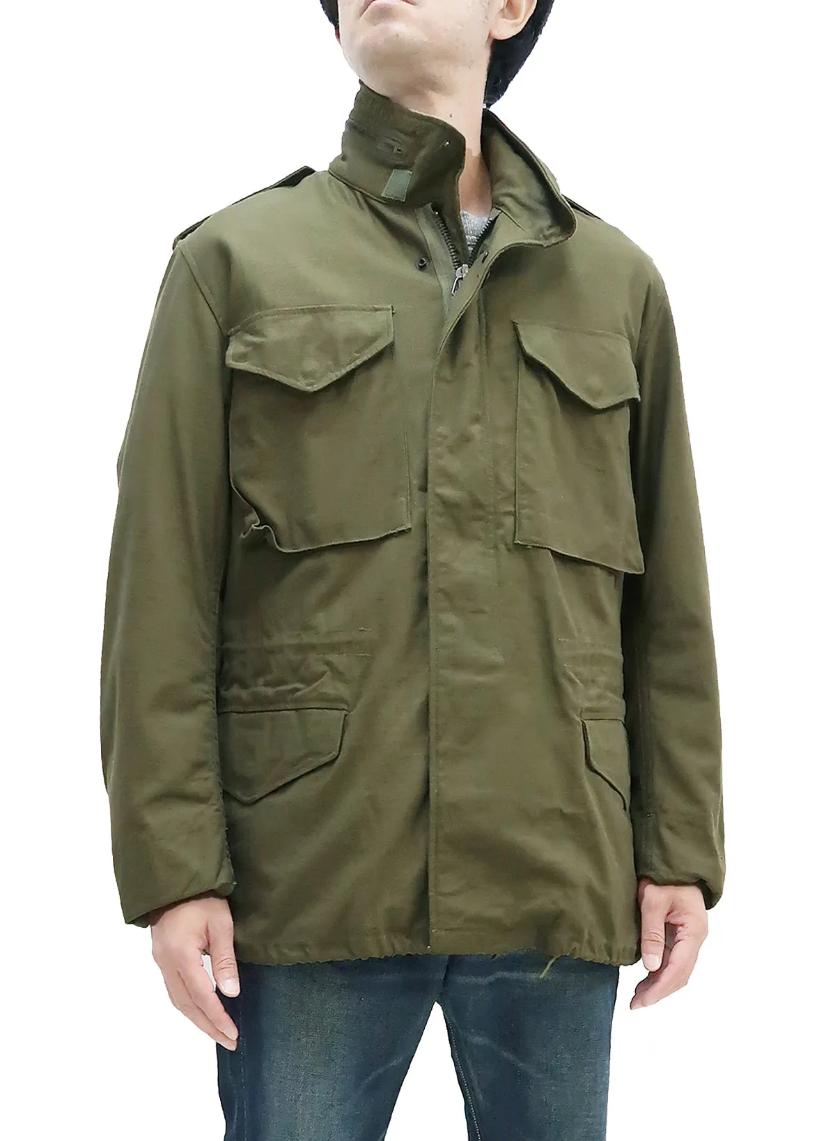 Buzz Rickson Jacket Men's M-65 Field Jacket 2nd Model M65 Military Field Coat BR11702 Olive Drab