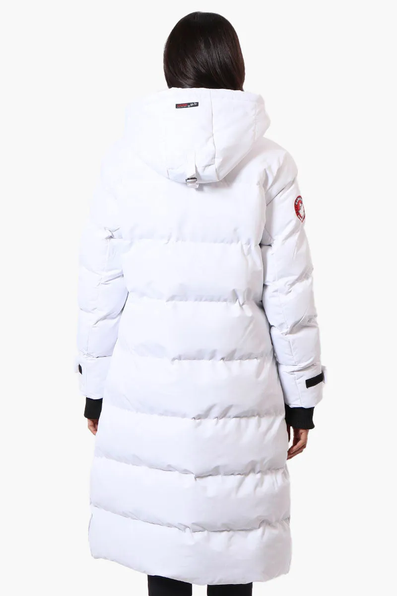 Canada Weather Gear Long Puffer Parka Jacket - White