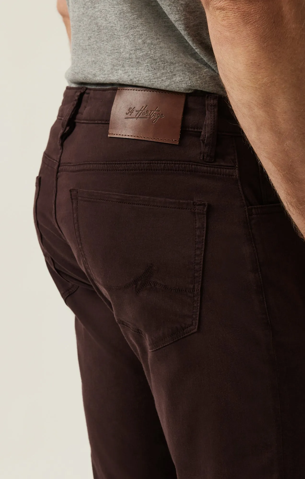 Courage Straight Leg Pants in Burgundy Twill