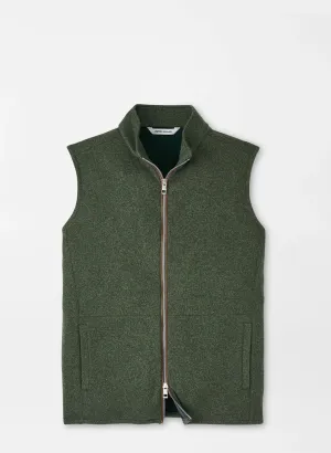 Crown Sweater Fleece Vest by Peter Millar - Dark Olive