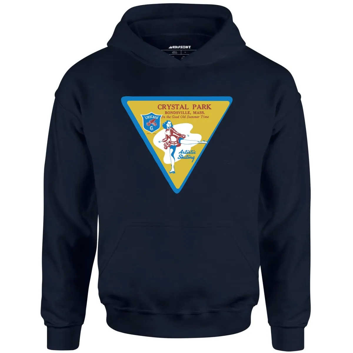 Crystal Park - Bondsville, MA - Vintage Roller Rink - Unisex Hoodie