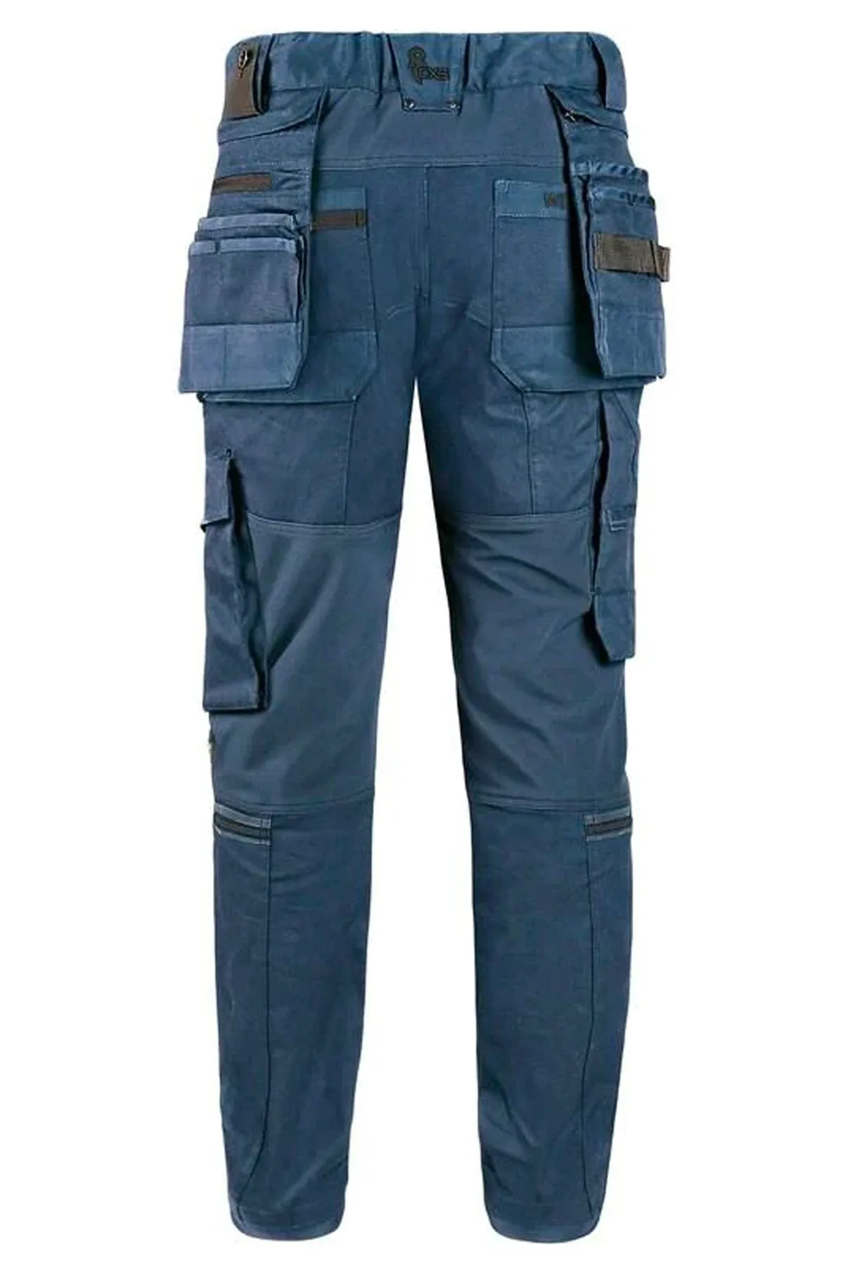 CXS LEONIS, MEN'S, WORK PANTS, BLUE WITH BLACK ACCESSORIES