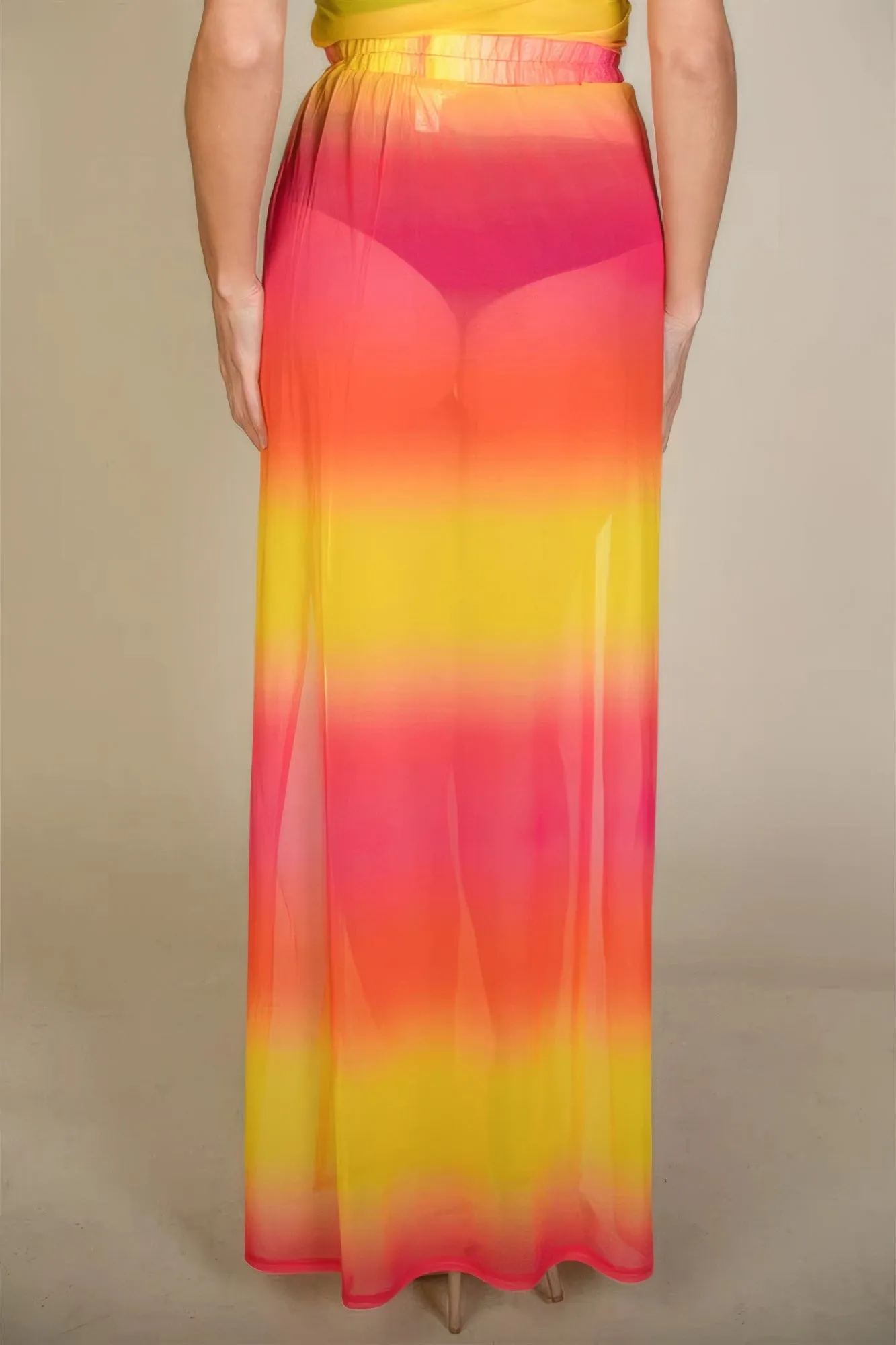 Daisy Sheer Maxi Skirt Cover up