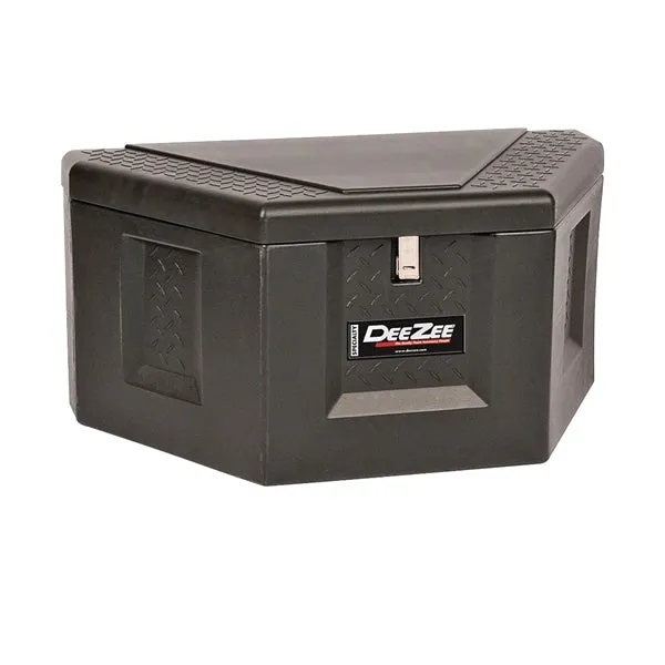 DEE ZEE DZ91717P Trailer Box, 6.4 cu-ft, 39 in Back x 27 in Front L, 39 in W, 27 in H, Poly, Black