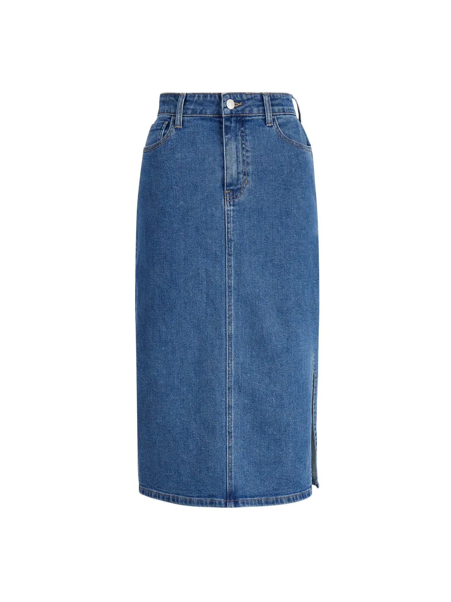 Denim Midi Pencil Skirt - The NY&C Legacy Collection