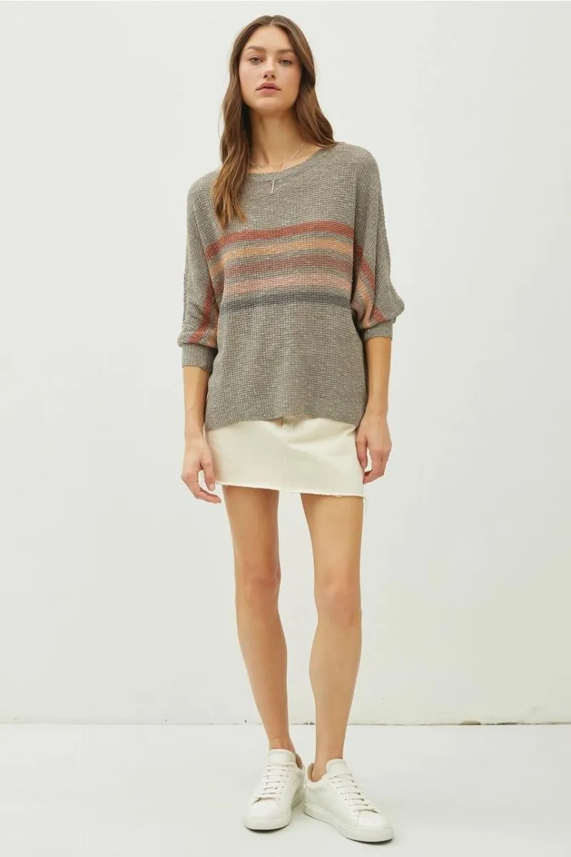 Dolman Striped Sweater