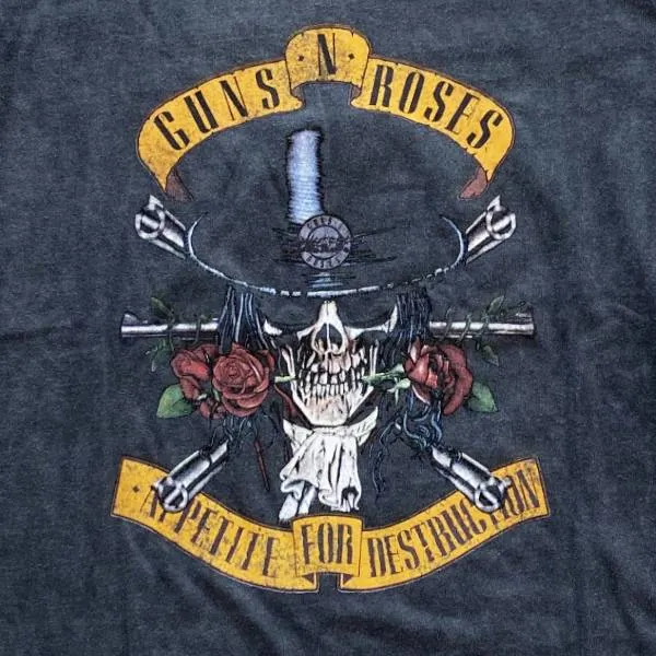 Guns 'n' Roses Kids T-Shirt - Appetite For Destruction - Top Hat - Dye Wash