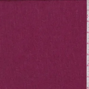 Heather Cranberry Tissue Jersey Knit Fabric