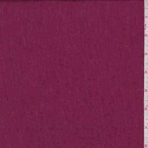 Heather Cranberry Tissue Jersey Knit Fabric