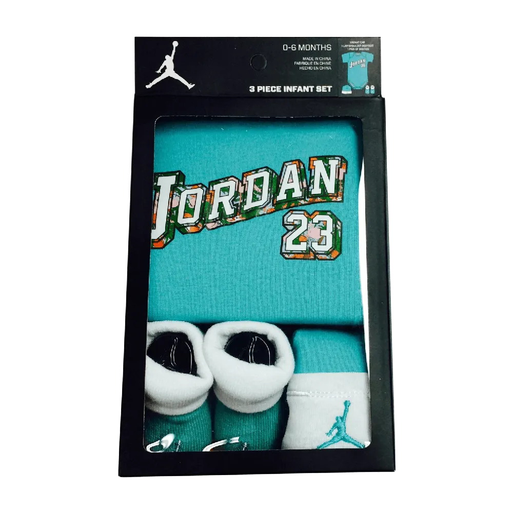 Jordan Baby Clothes 3 piece Set Teal Jordan 23 Size 0 6 Months