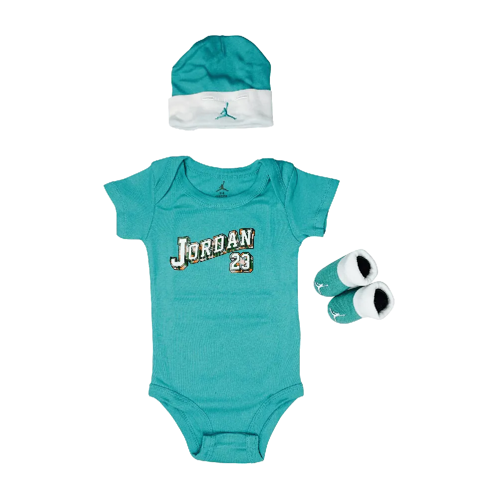 Jordan Baby Clothes 3 piece Set Teal Jordan 23 Size 0 6 Months