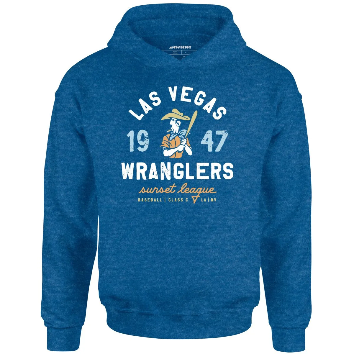 Las Vegas Wranglers - Nevada - Vintage Defunct Baseball Teams - Unisex Hoodie