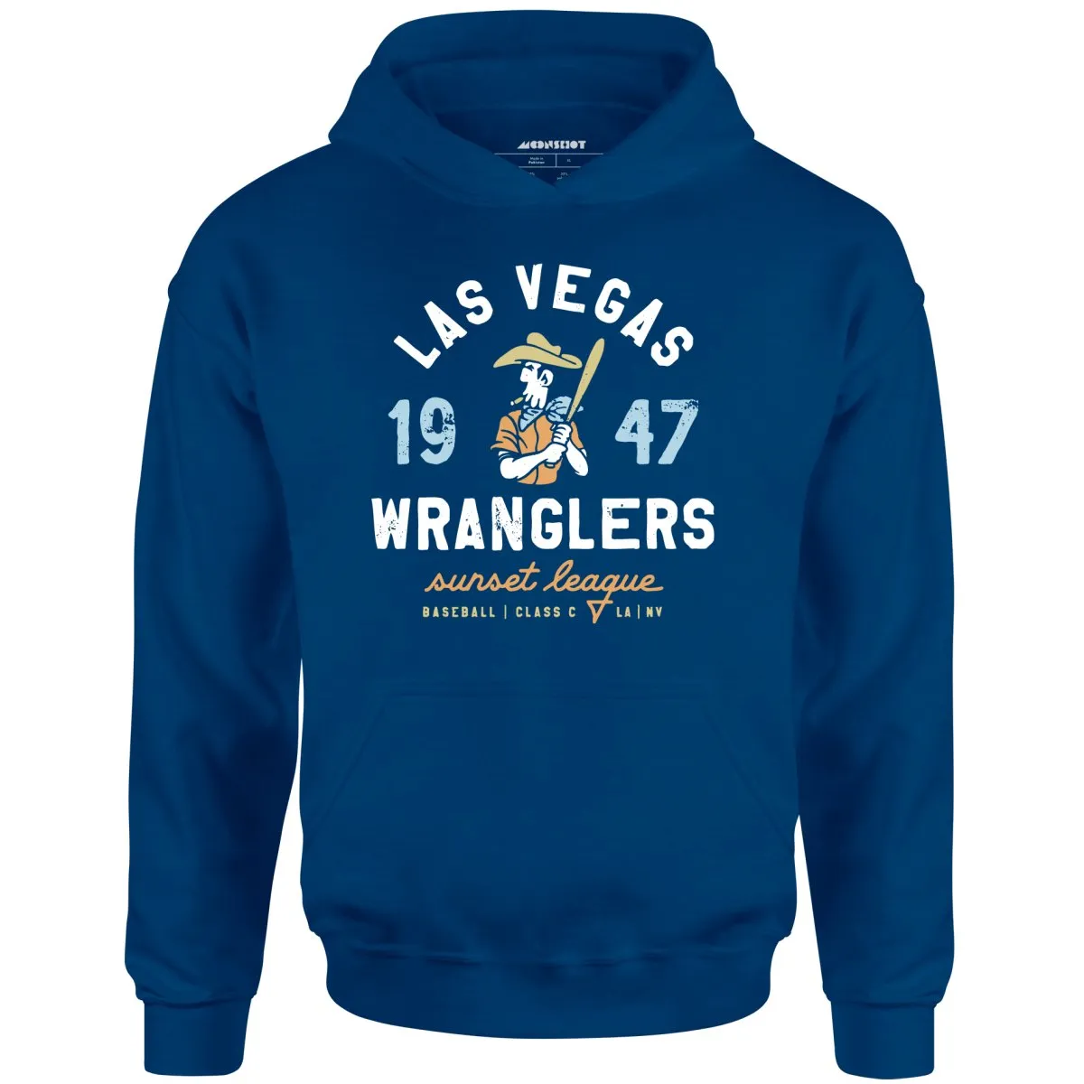 Las Vegas Wranglers - Nevada - Vintage Defunct Baseball Teams - Unisex Hoodie