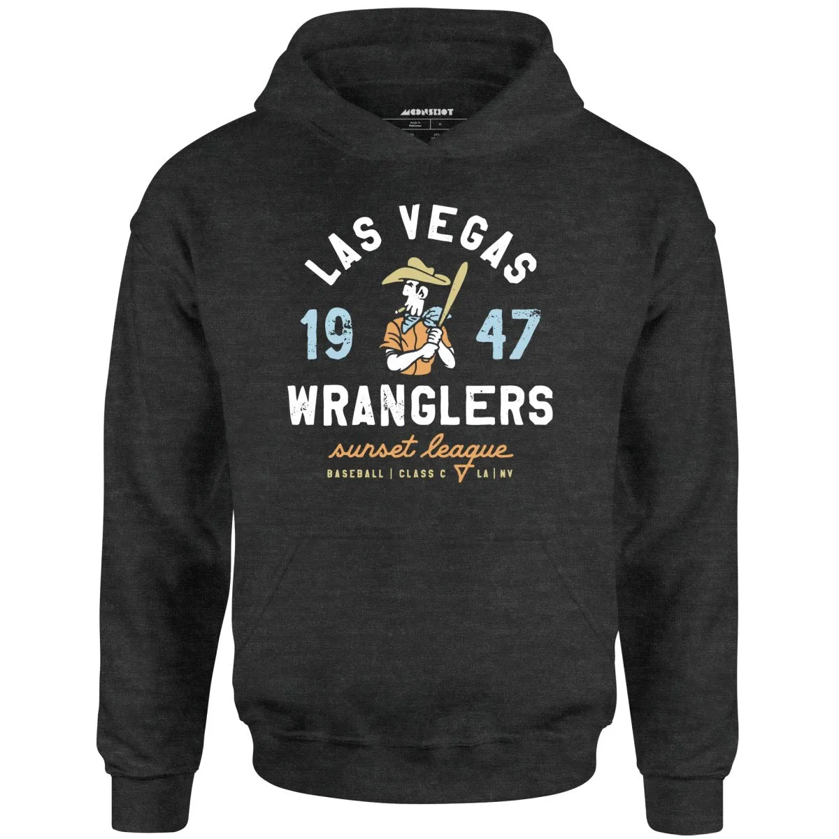 Las Vegas Wranglers - Nevada - Vintage Defunct Baseball Teams - Unisex Hoodie