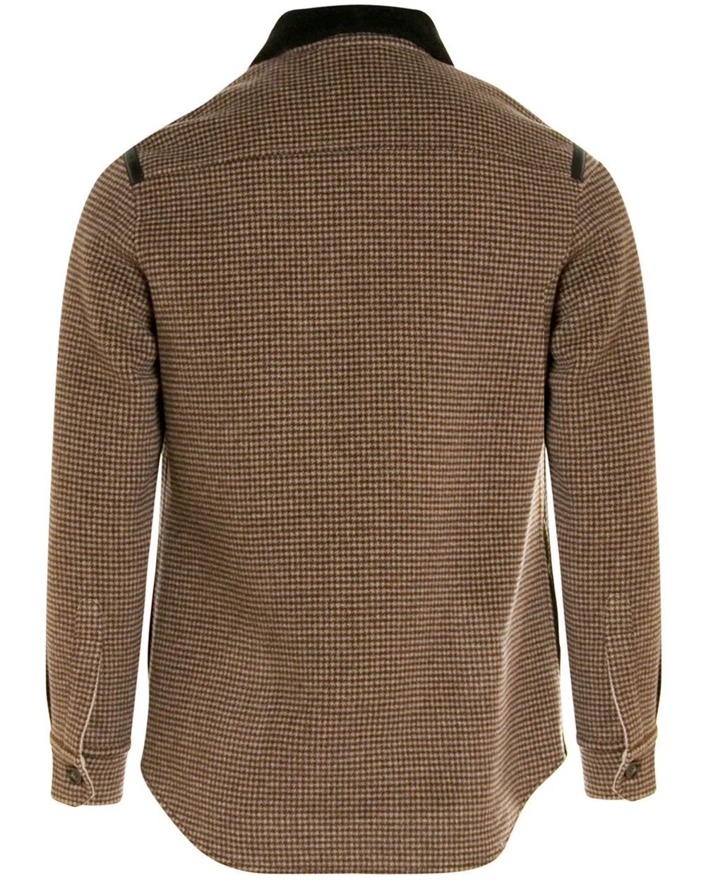 Light Brown and Beige Cashmere Wool Jacket