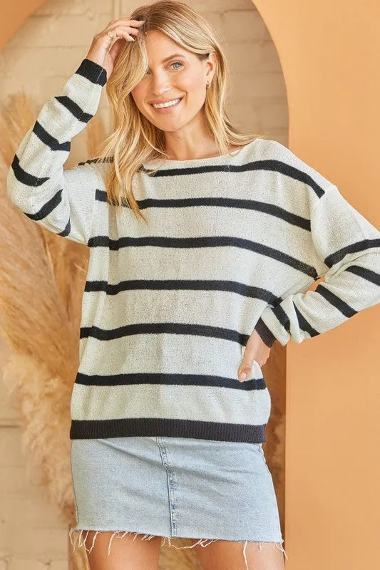 Lightweight Stripe Sweater