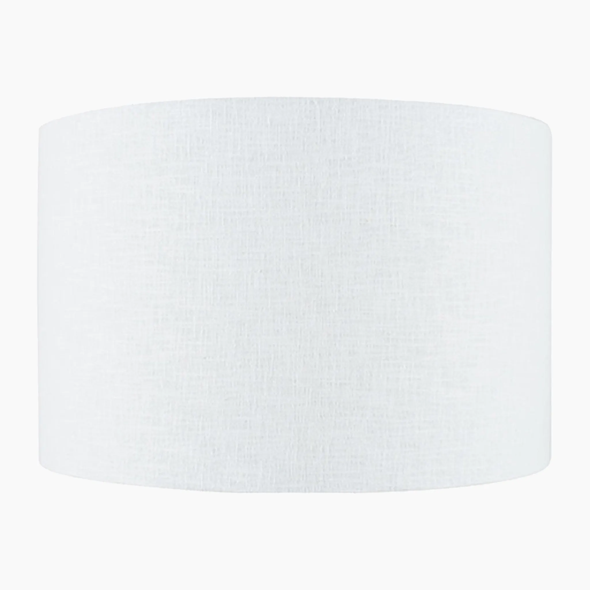 Lino 40cm White Self Lined Linen Drum Shade