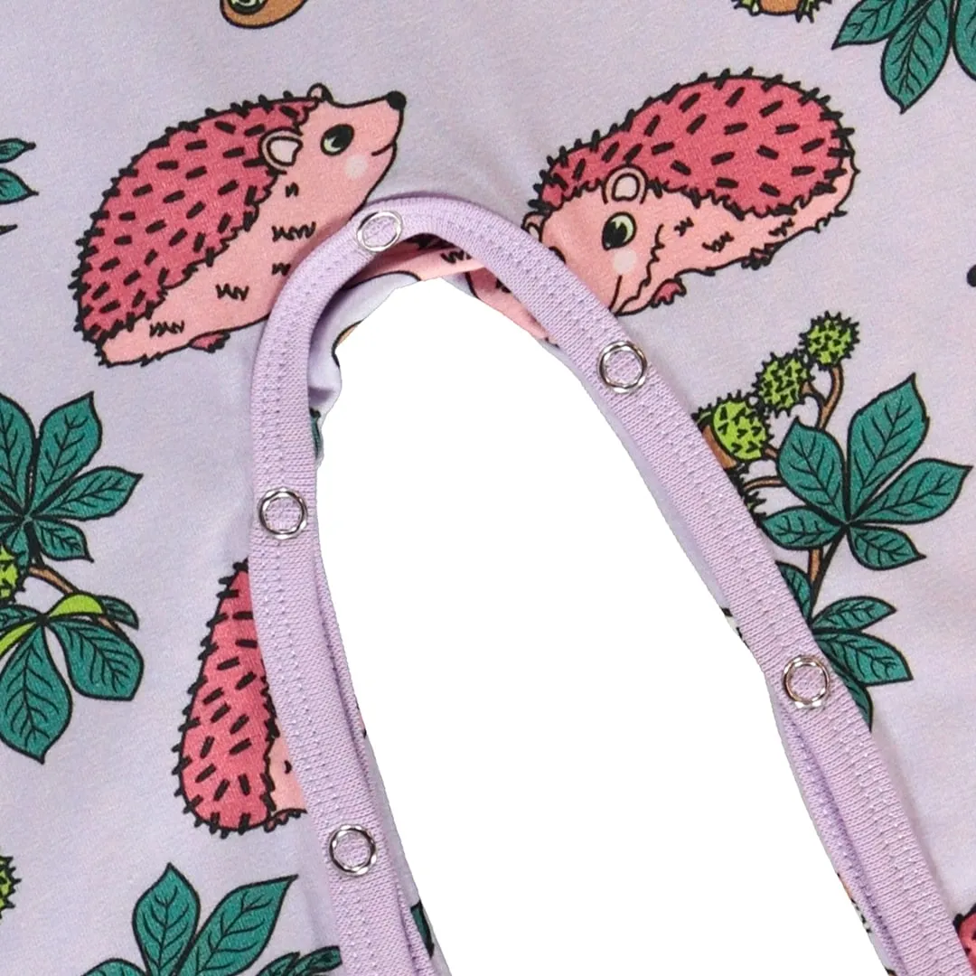 Long-sleeved baby suit with hedgehog