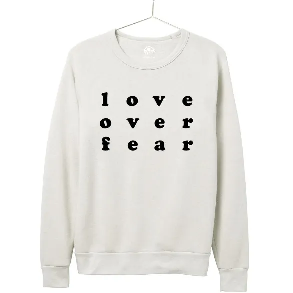 Love Over Fear Crewneck - Ivory