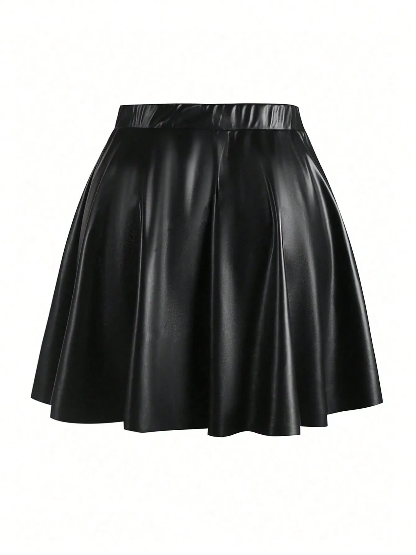 LUNE Plus Size Women Versatile Slimming A-Line Skirt