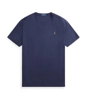 Men's Custom Slim Fit Soft Cotton T-Shirt Spring Navy