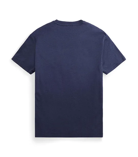 Men's Custom Slim Fit Soft Cotton T-Shirt Spring Navy