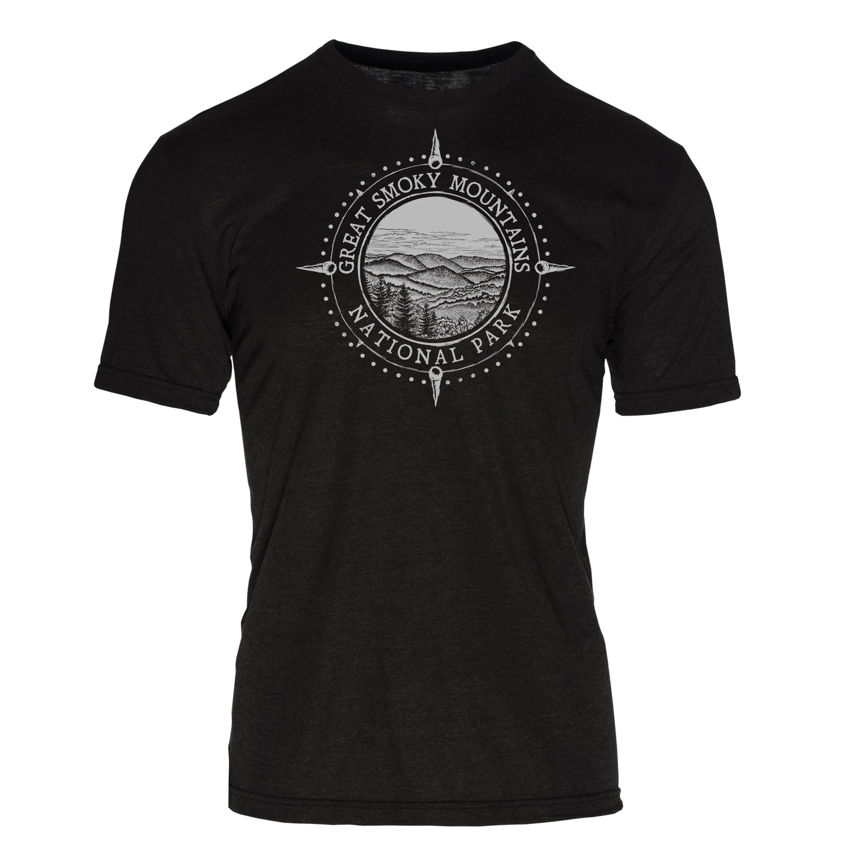 Minimalist Compass Great Smoky Mountains National Park REPREVE® Crew T-Shirt