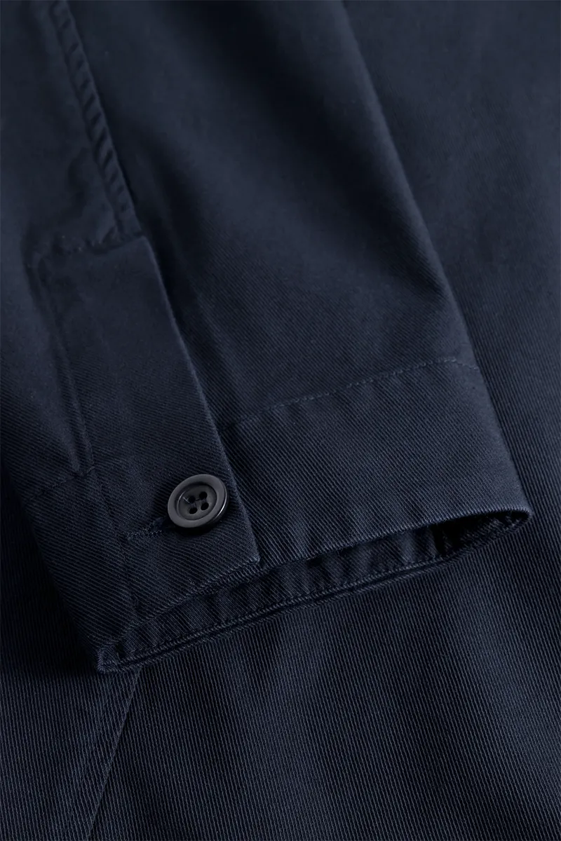 Norse Standard Twill Overshirt - Dark Navy