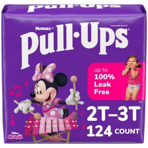 Pull-Ups Girls' Learning Design Pack Disposable Training Pants - 2T-3T - 124ct