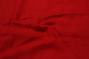 Red Plain Wool Fabric