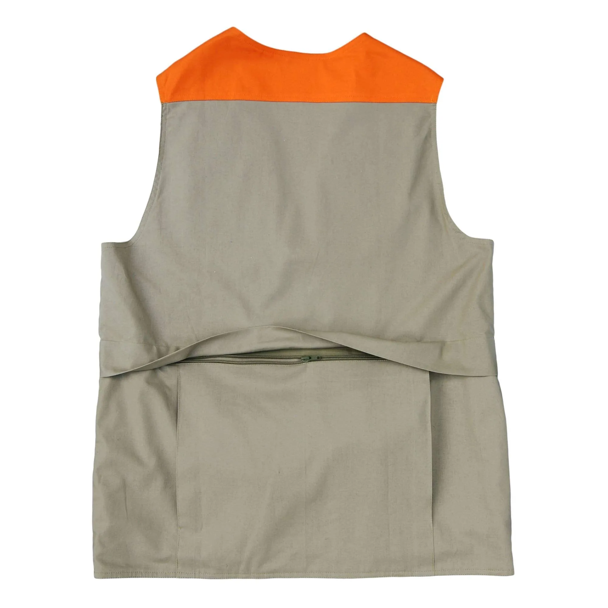 Safari Vest for Men - Khaki/Blaze