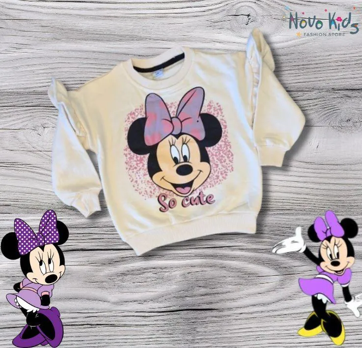 So Cute Purple Minnie Mouse Kids Girls High-Quality Cotton Set - Kids Girls (2PCs)