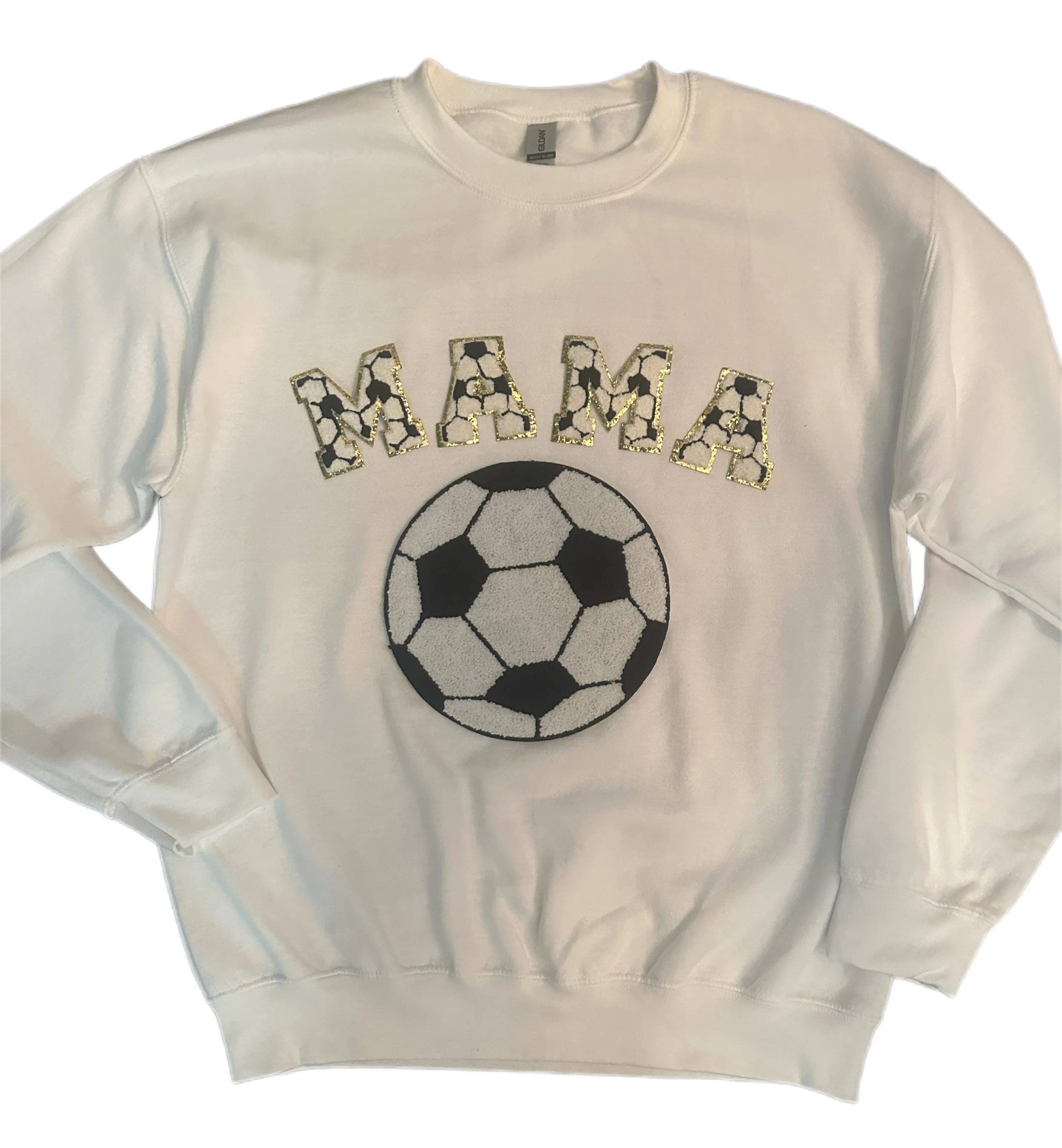 Soccer Ball Mama Patch Sweatshirts (Various Styles)