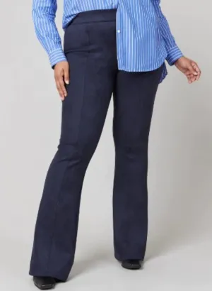 Spanx Faux Suede Flare Pants Classic Navy