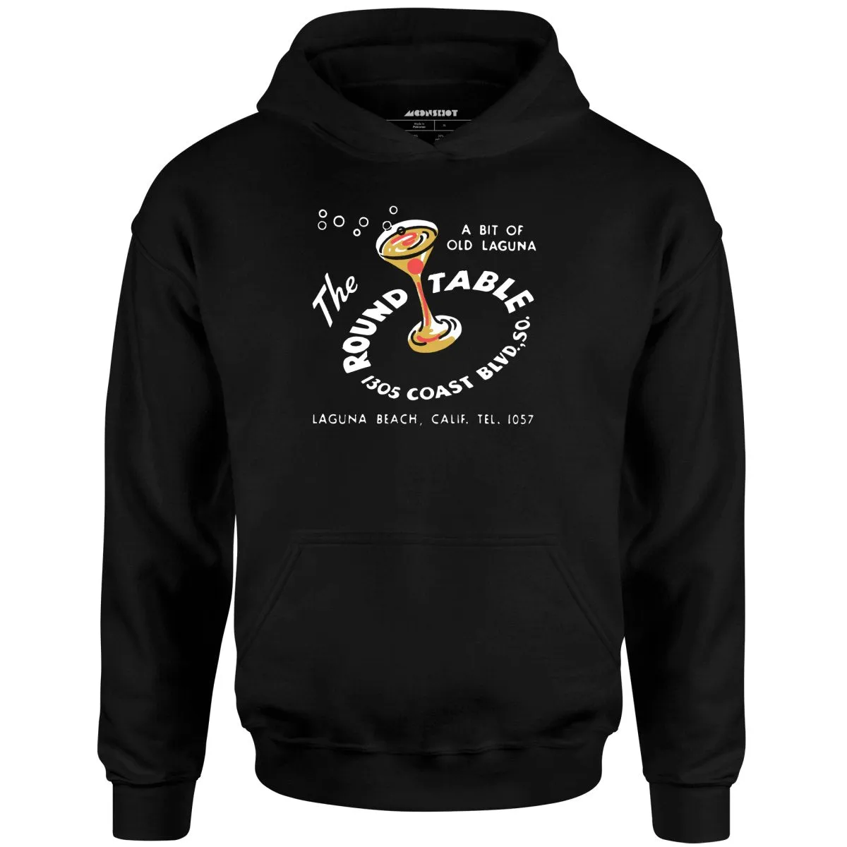 The Round Table - Laguna Beach, CA - Vintage Restaurant - Unisex Hoodie