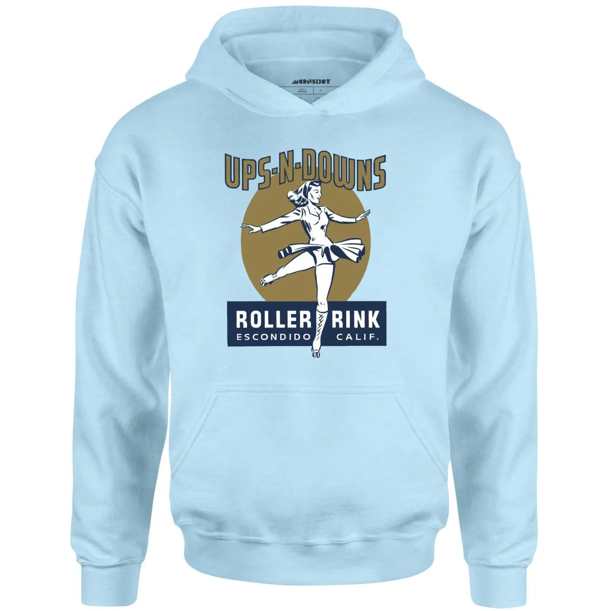 Ups-N-Downs - Escondido, CA - Vintage Roller Rink - Unisex Hoodie