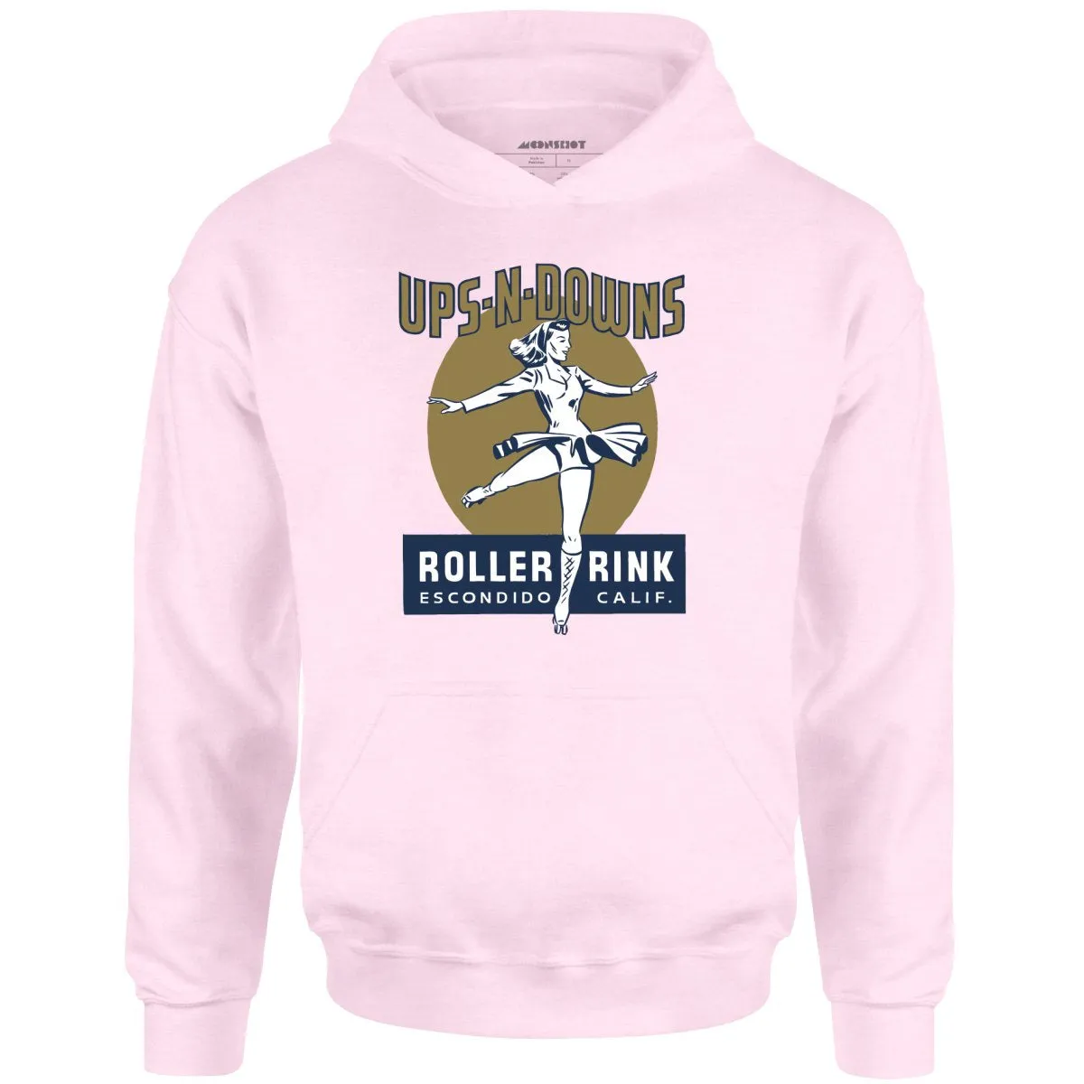 Ups-N-Downs - Escondido, CA - Vintage Roller Rink - Unisex Hoodie