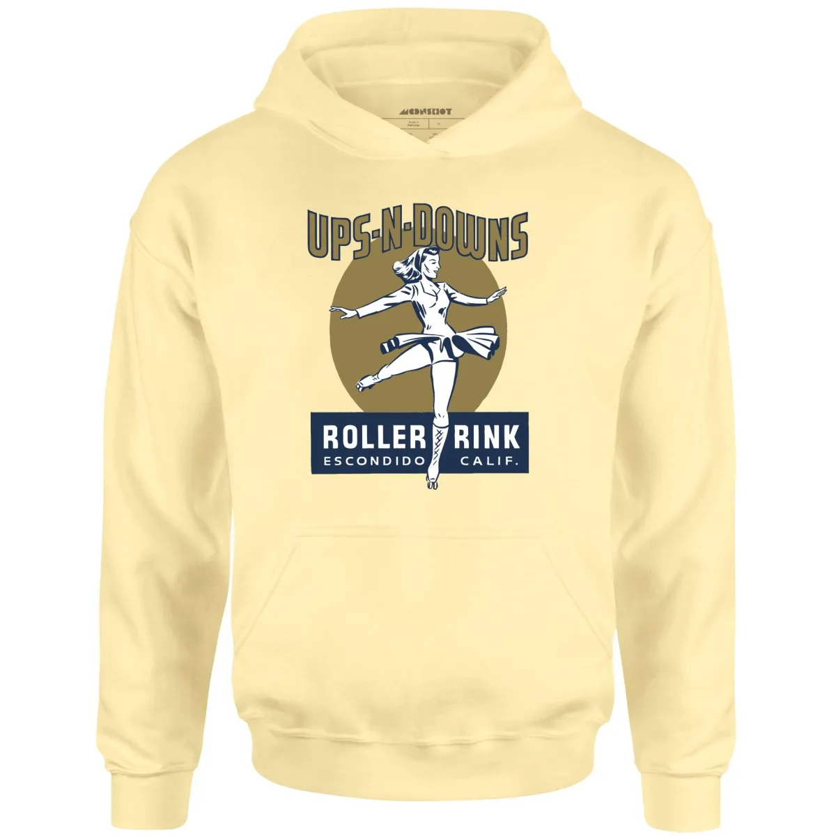 Ups-N-Downs - Escondido, CA - Vintage Roller Rink - Unisex Hoodie