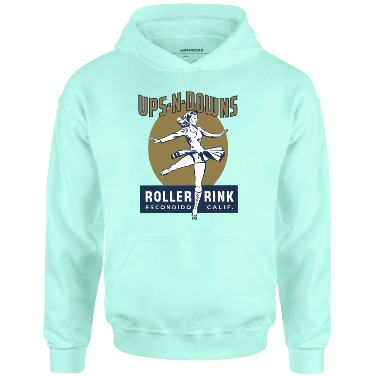 Ups-N-Downs - Escondido, CA - Vintage Roller Rink - Unisex Hoodie