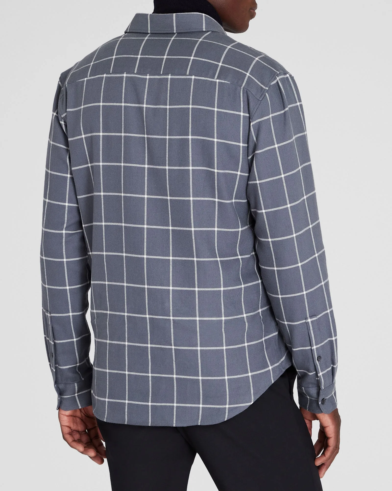 Windowpane Lightweight Flannel Shirt