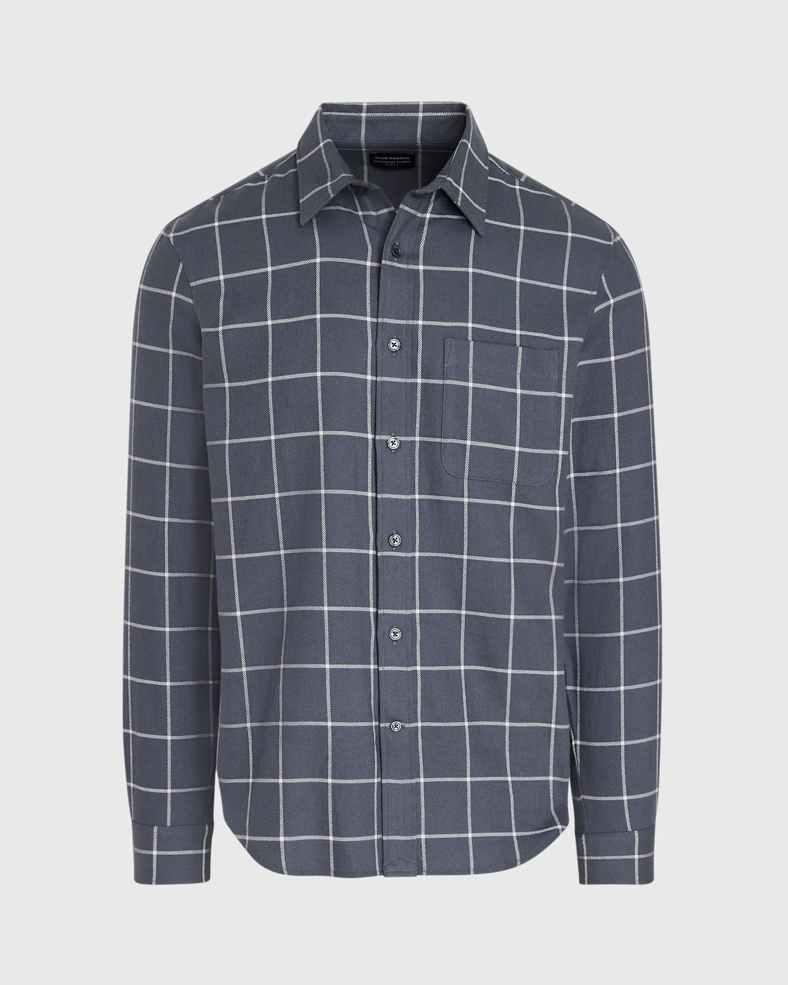 Windowpane Lightweight Flannel Shirt